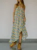 Asymmetrical Hem Printed Halter Neck Dress sold by Charming Charlie