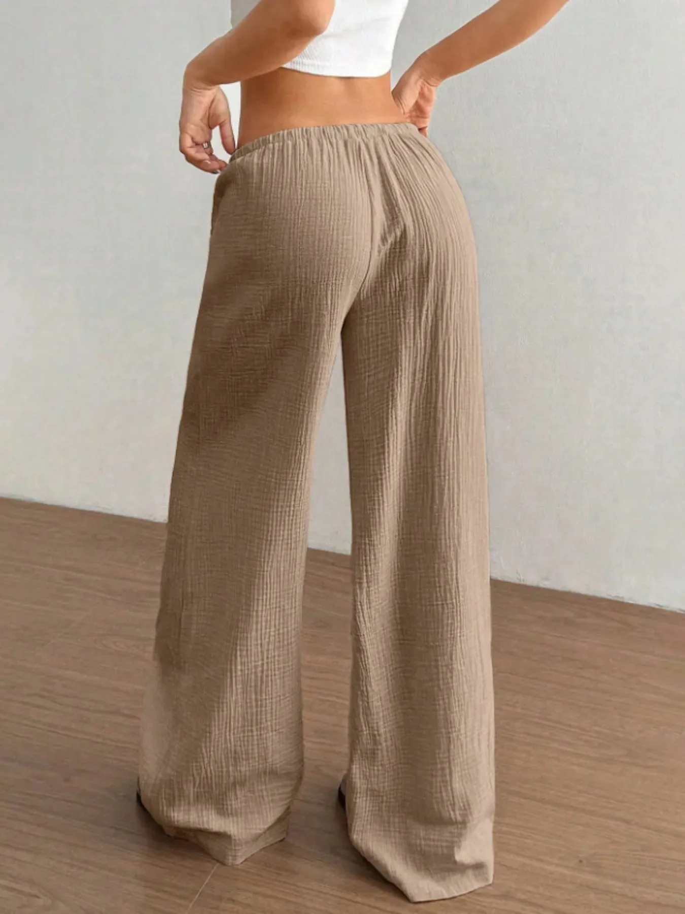 Wide Leg Drawstring Casual Pants sold by Charming Charlie product image thumbnail 5