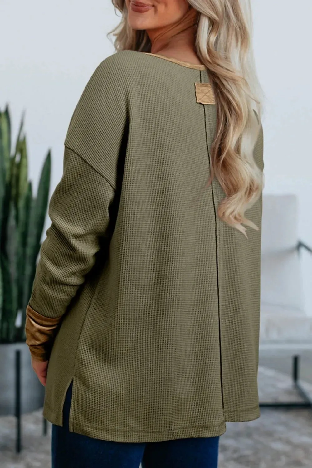 Button Front Contrast Trim Top sold by Charming Charlie product image thumbnail 2