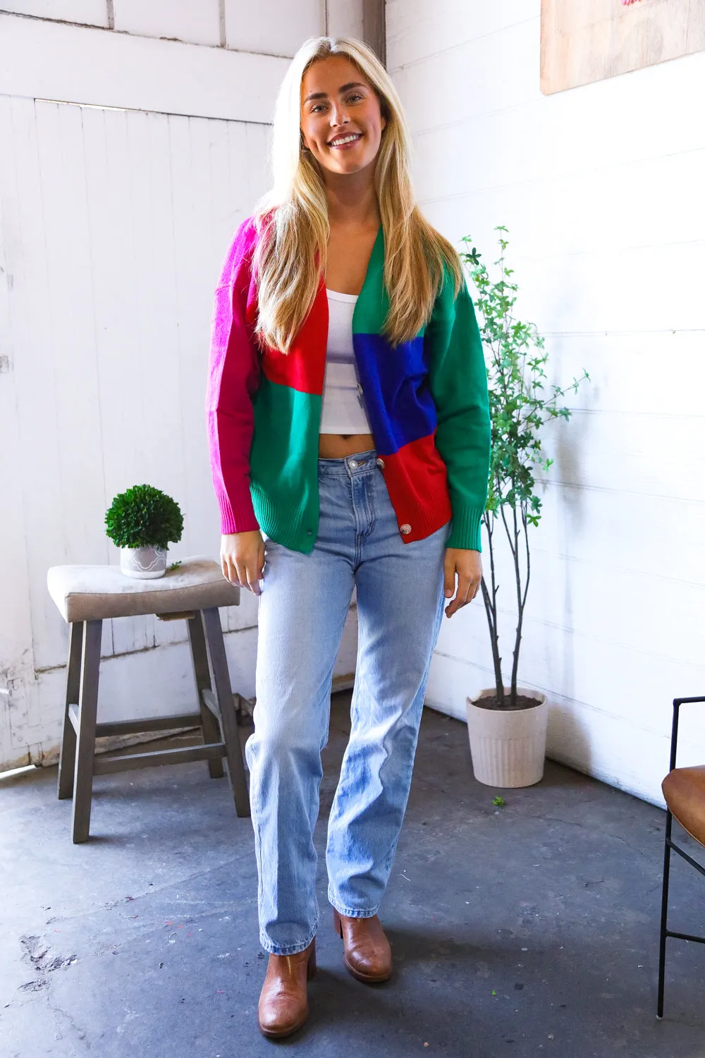 The Color Edit Button Cardigan sold by Charming Charlie product image thumbnail 3