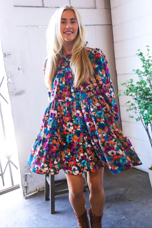 Garden Musings Mock Neck Floral Dress sold by Charming Charlie