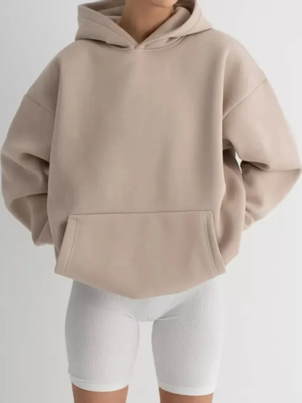 Kangaroo Pocket Long Sleeve Hoodie sold by Charming Charlie