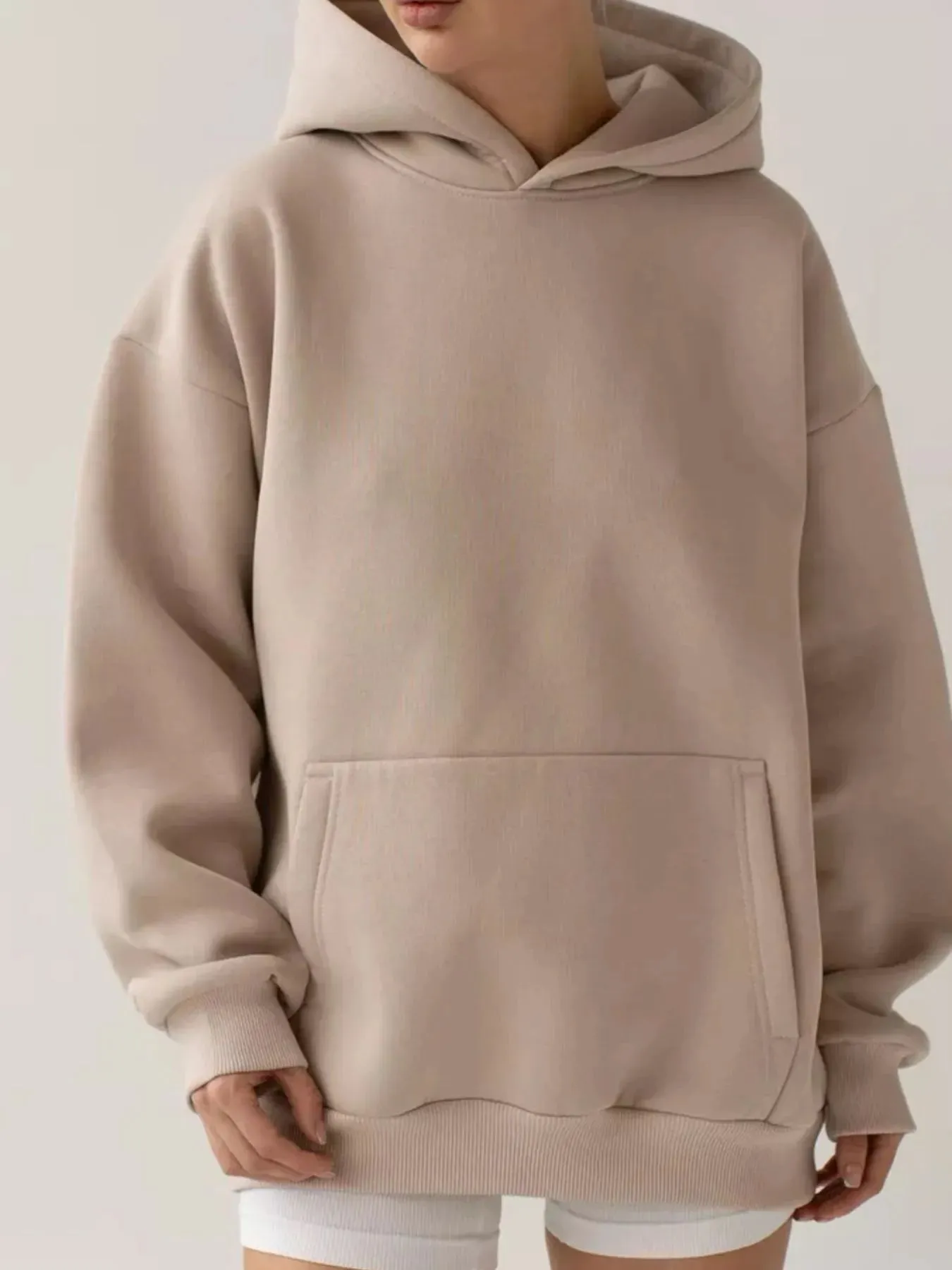 Kangaroo Pocket Long Sleeve Hoodie sold by Charming Charlie product image thumbnail 2