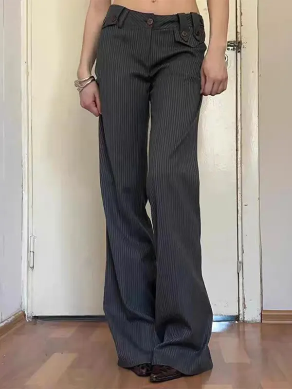 Wide Leg Flare Striped Pants sold by Charming Charlie