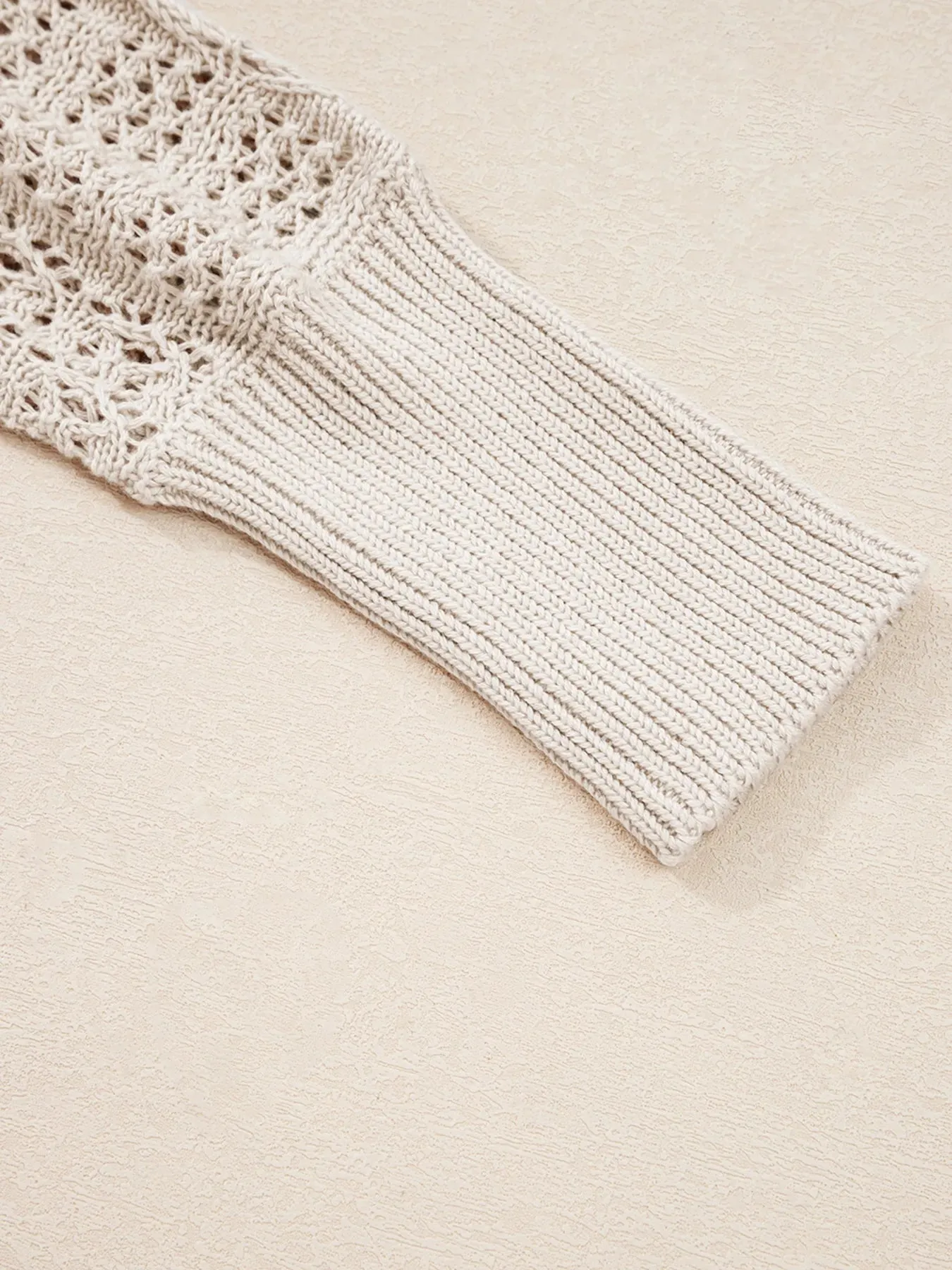 Hollowed Knit Open Front Cardigan sold by Charming Charlie product image thumbnail 4