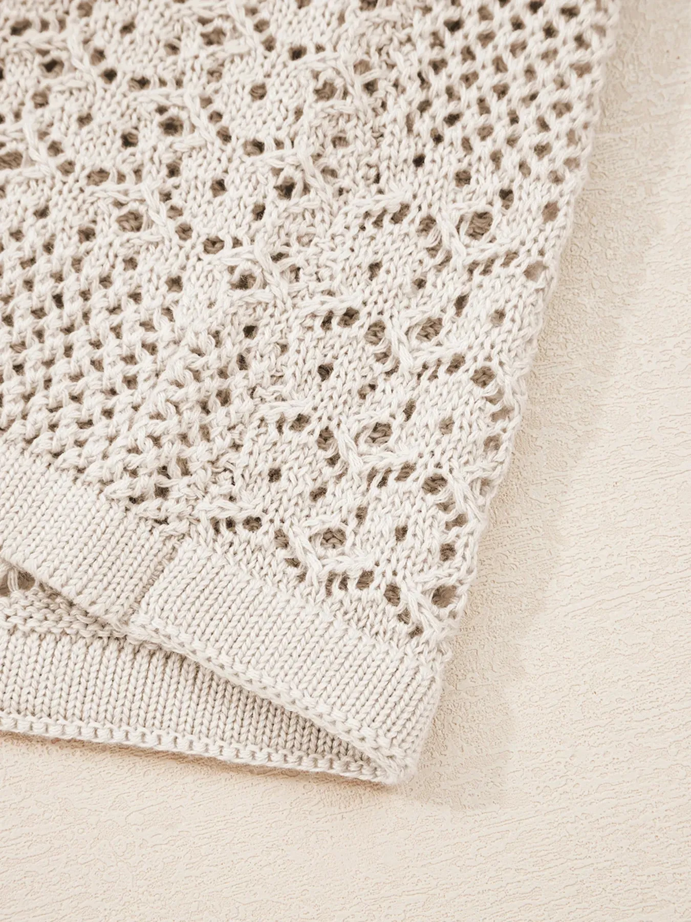 Hollowed Knit Open Front Cardigan sold by Charming Charlie product image thumbnail 5