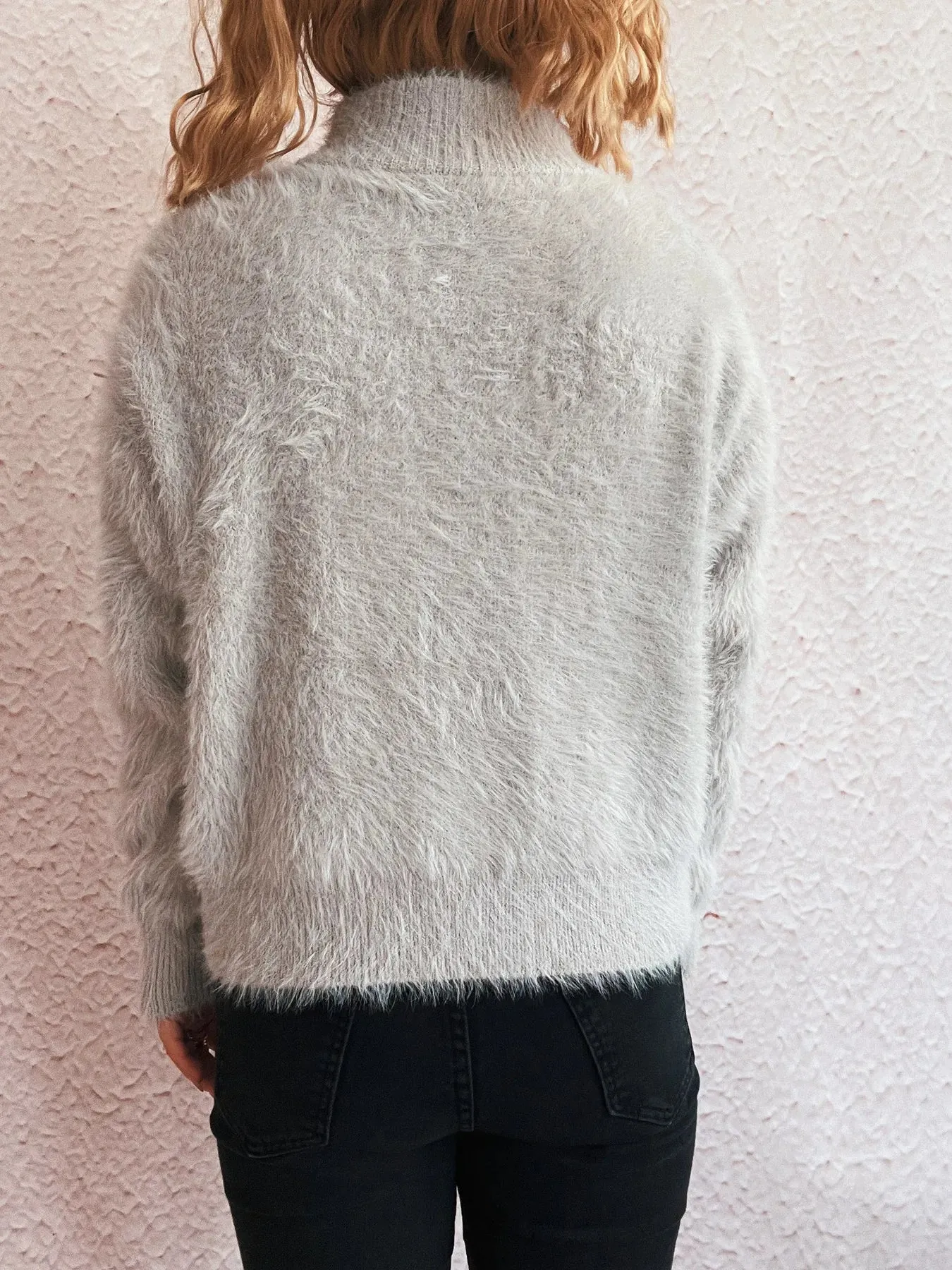 Cozy Fuzzy Half-Zip Sweater sold by Charming Charlie product image thumbnail 3