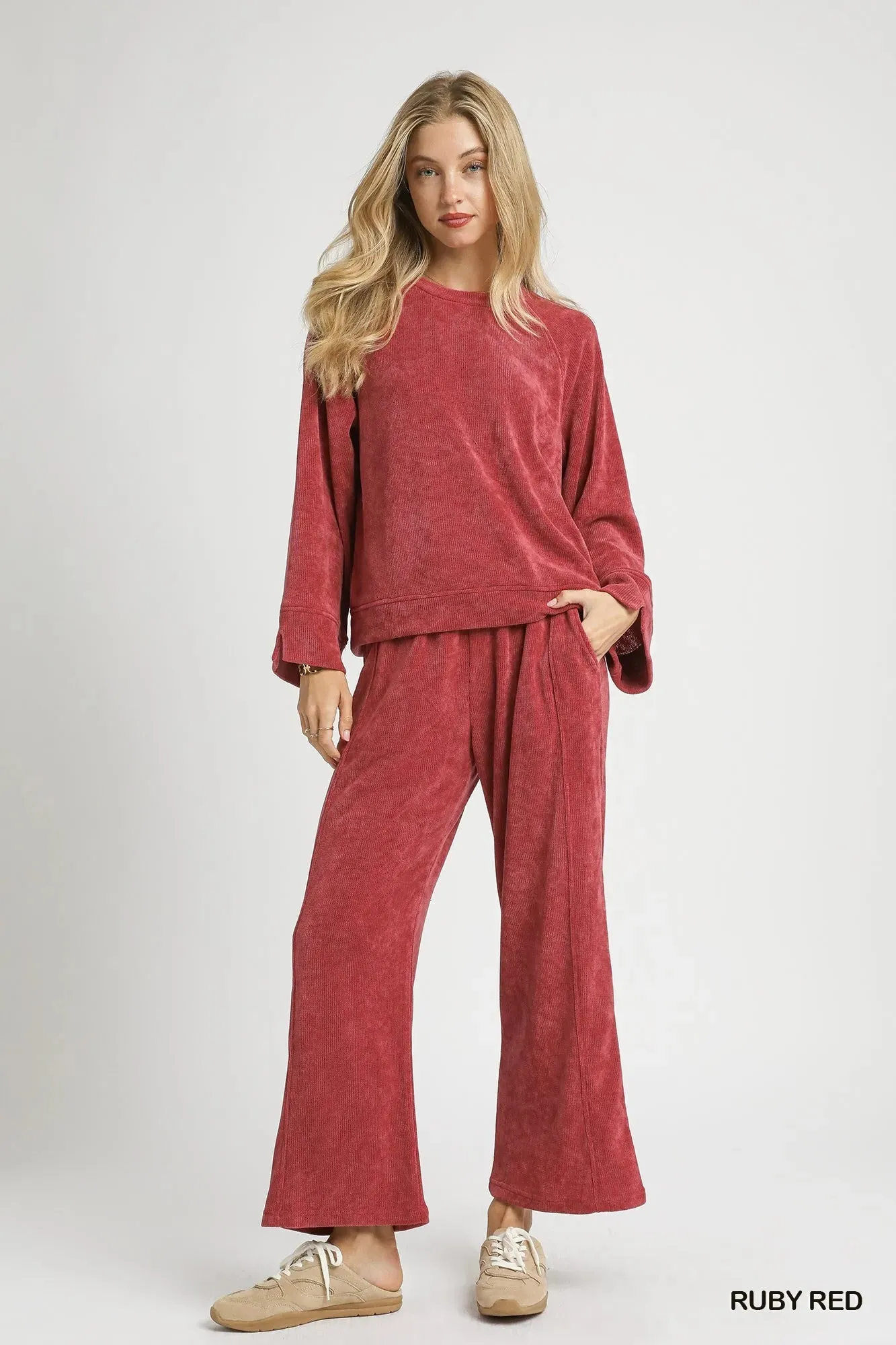 Umgee Drawstring Wide Leg Pants sold by Charming Charlie product image thumbnail 5