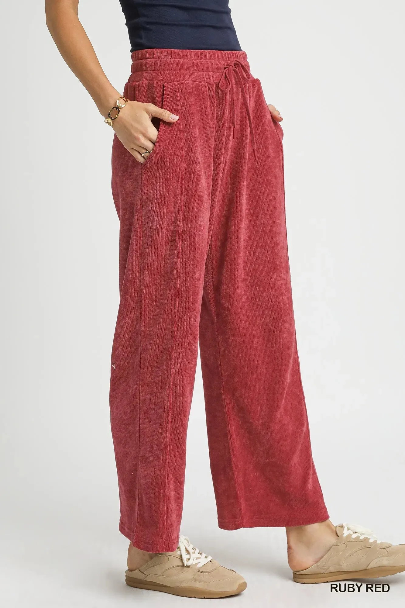 Umgee Drawstring Wide Leg Pants sold by Charming Charlie product image thumbnail 2