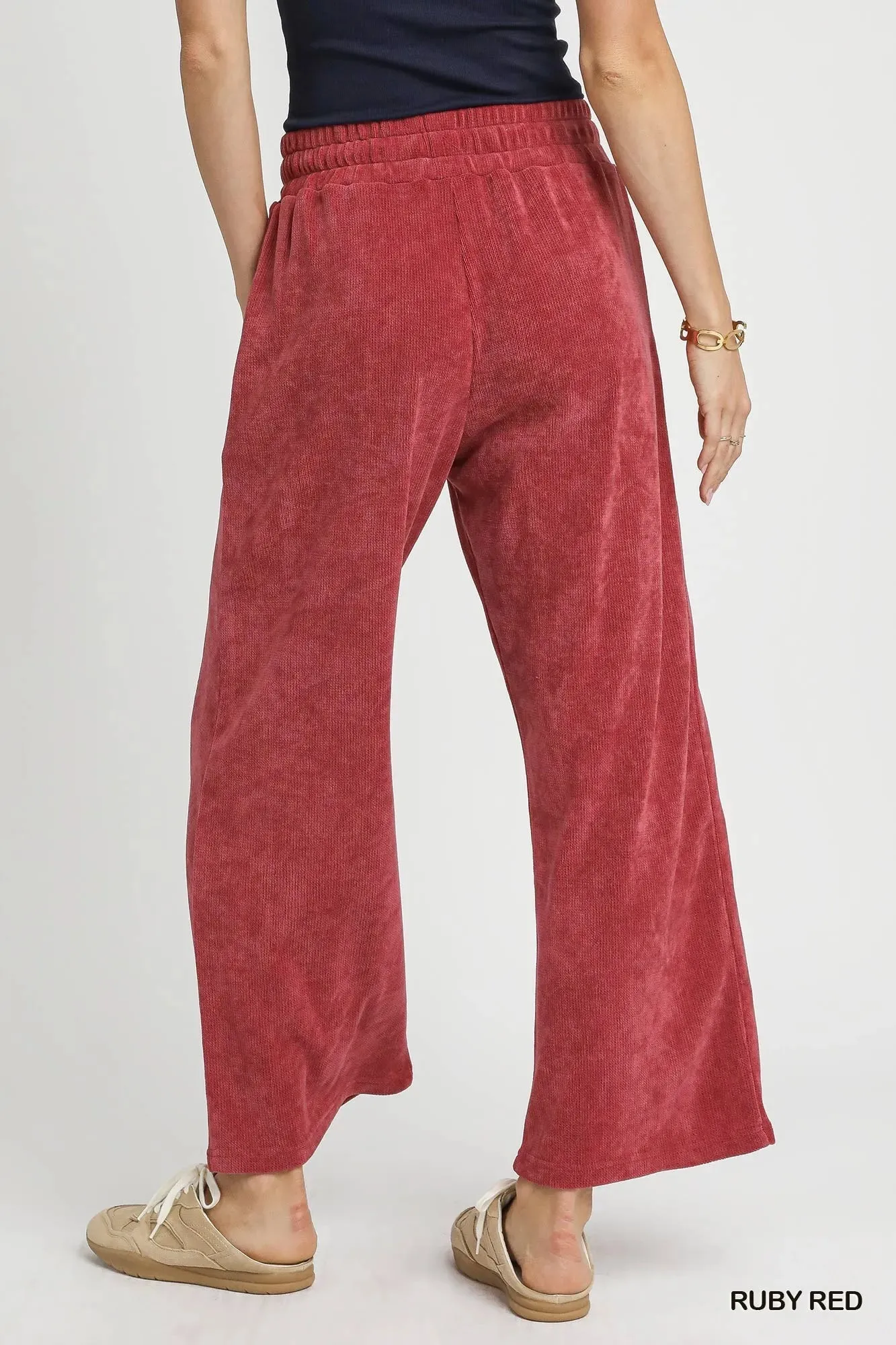 Umgee Drawstring Wide Leg Pants sold by Charming Charlie product image thumbnail 3