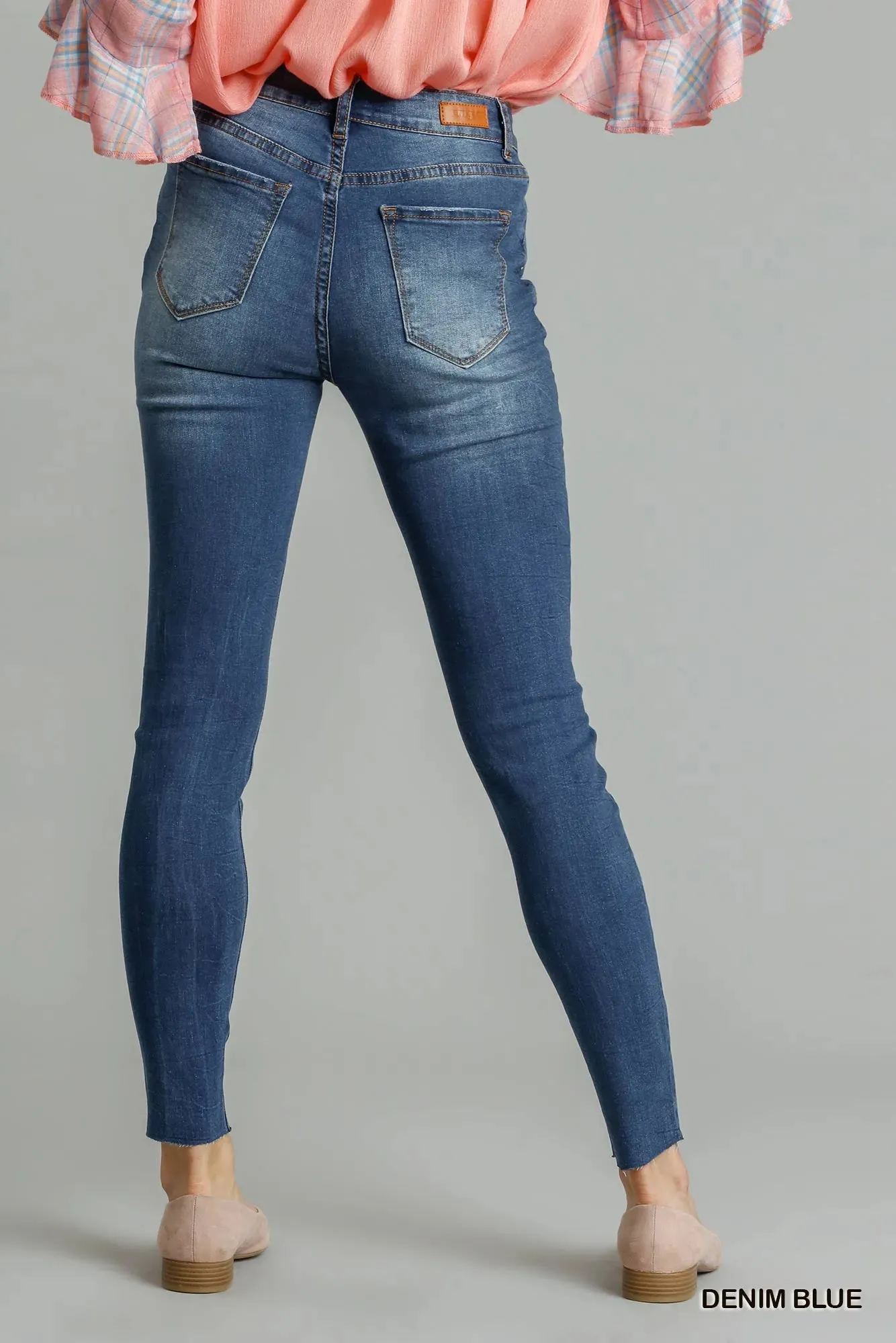 Umgee Distressed Skinny Jeans with Pockets sold by Charming Charlie product image thumbnail 2