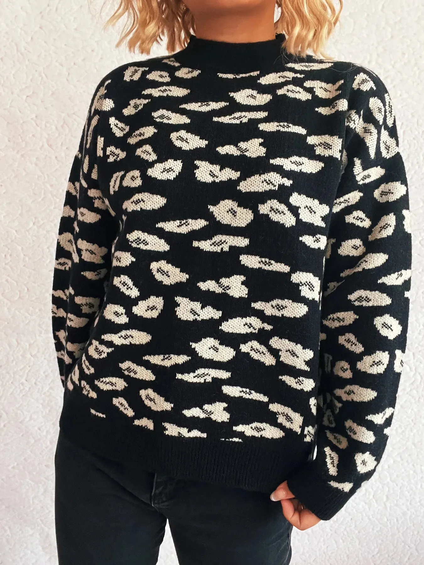 Mock Neck Long Sleeve Sweater sold by Charming Charlie product image thumbnail 2