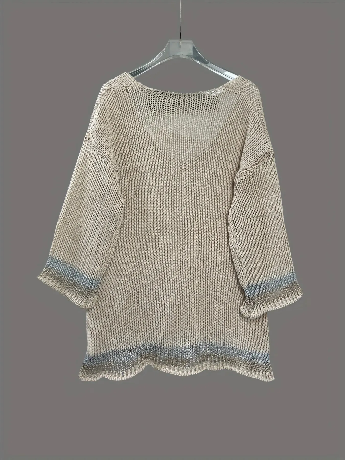 Contrast Trim Crochet Sweater sold by Charming Charlie product image thumbnail 4