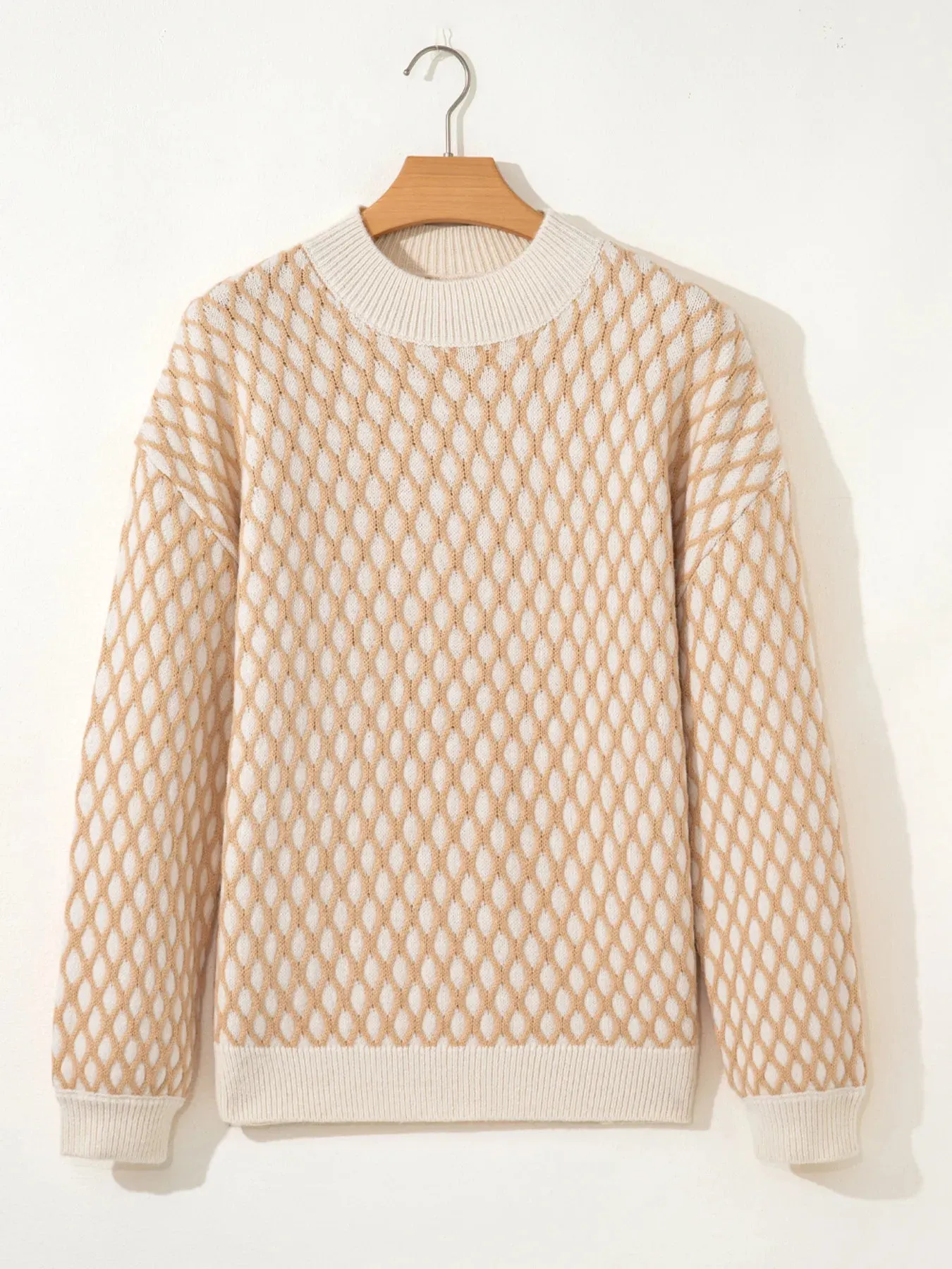 Textured Knit Mock Neck Sweater sold by Charming Charlie product image thumbnail 5