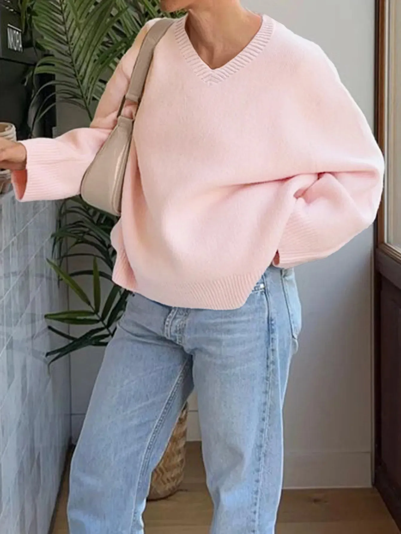 V-Neck Long Sleeve Sweater sold by Charming Charlie product image thumbnail 4