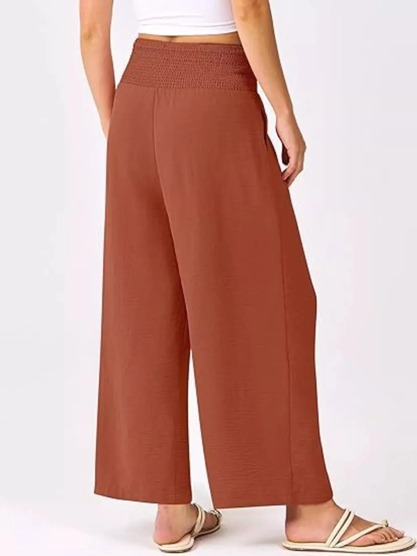 Wide Leg Smocked High Waist Pants sold by Charming Charlie product image thumbnail 2