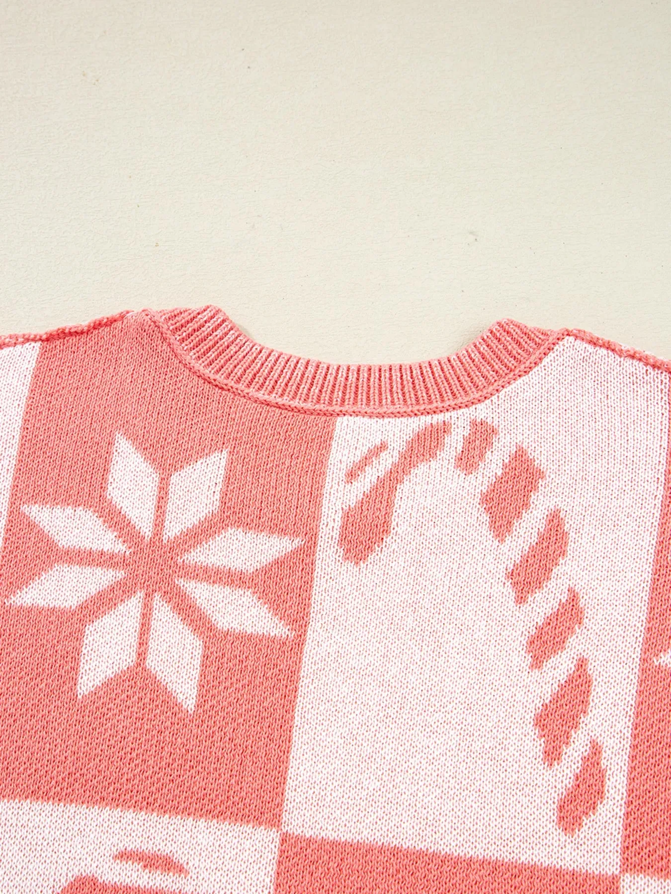 andycane Snowflake Checker Drop Shoulder Sweater sold by Charming Charlie product image thumbnail 5