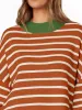 Striped Round Neck Long Sleeve Sweater sold by Charming Charlie