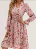 Floral Print Flounce Sleeve Ruffle Hem Dress sold by Charming Charlie