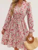 Floral Print Flounce Sleeve Ruffle Hem Dress sold by Charming Charlie