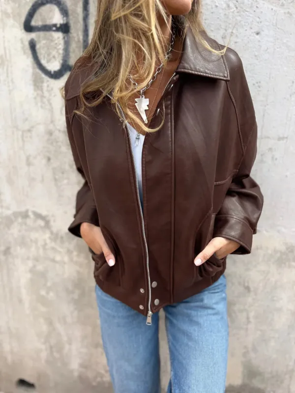 Zip Up Long Sleeve Jacket sold by Charming Charlie