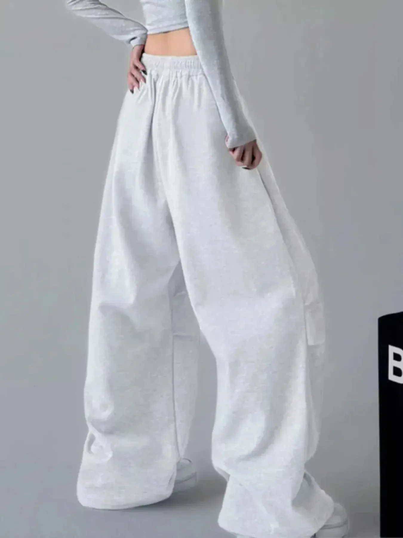 Oversized Wide Leg Drawstring Pants sold by Charming Charlie product image thumbnail 4