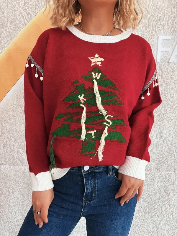 Christmas Tree Long Sleeve Sweater sold by Charming Charlie