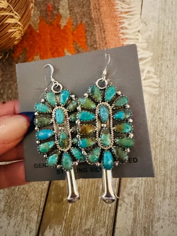 Navajo Sterling Silver & Turquoise Cluster Blossom sold by Charming Charlie product image thumbnail 5