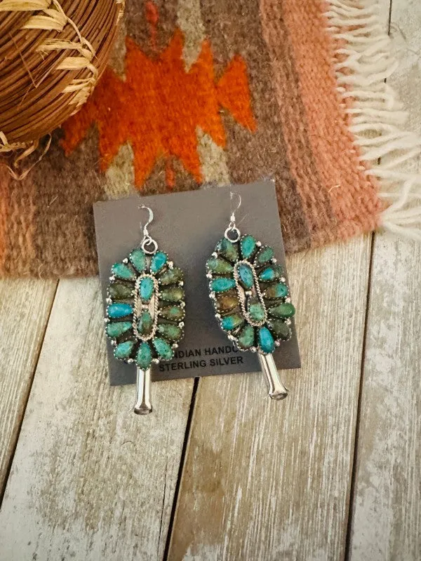 Navajo Sterling Silver & Turquoise Cluster Blossom sold by Charming Charlie product image thumbnail 2