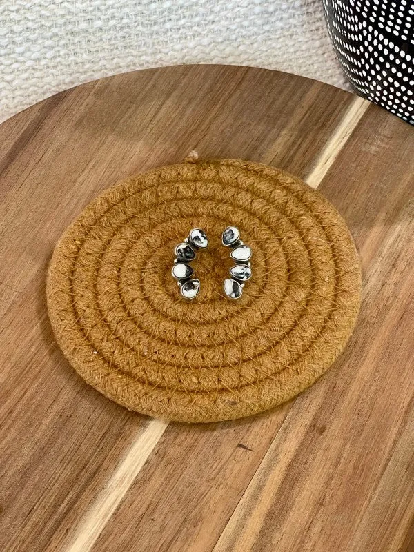 Beautiful Handmade Sterling Silver & White Buffalo sold by Charming Charlie