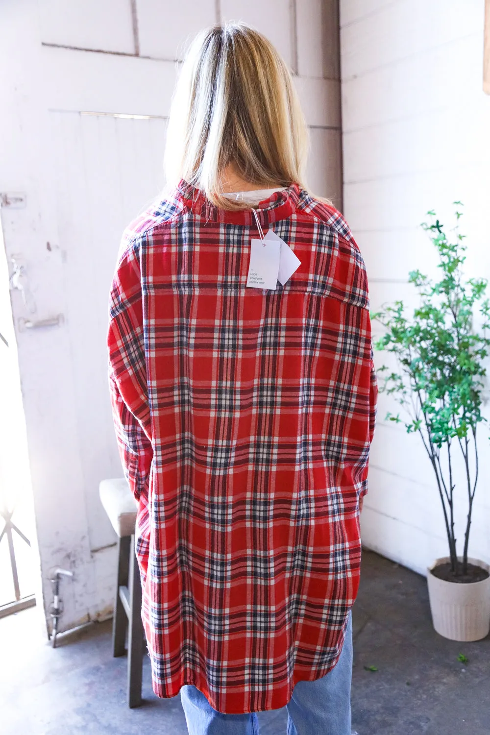 Riding on the Ranch Flannel Button-Up sold by Charming Charlie product image thumbnail 3