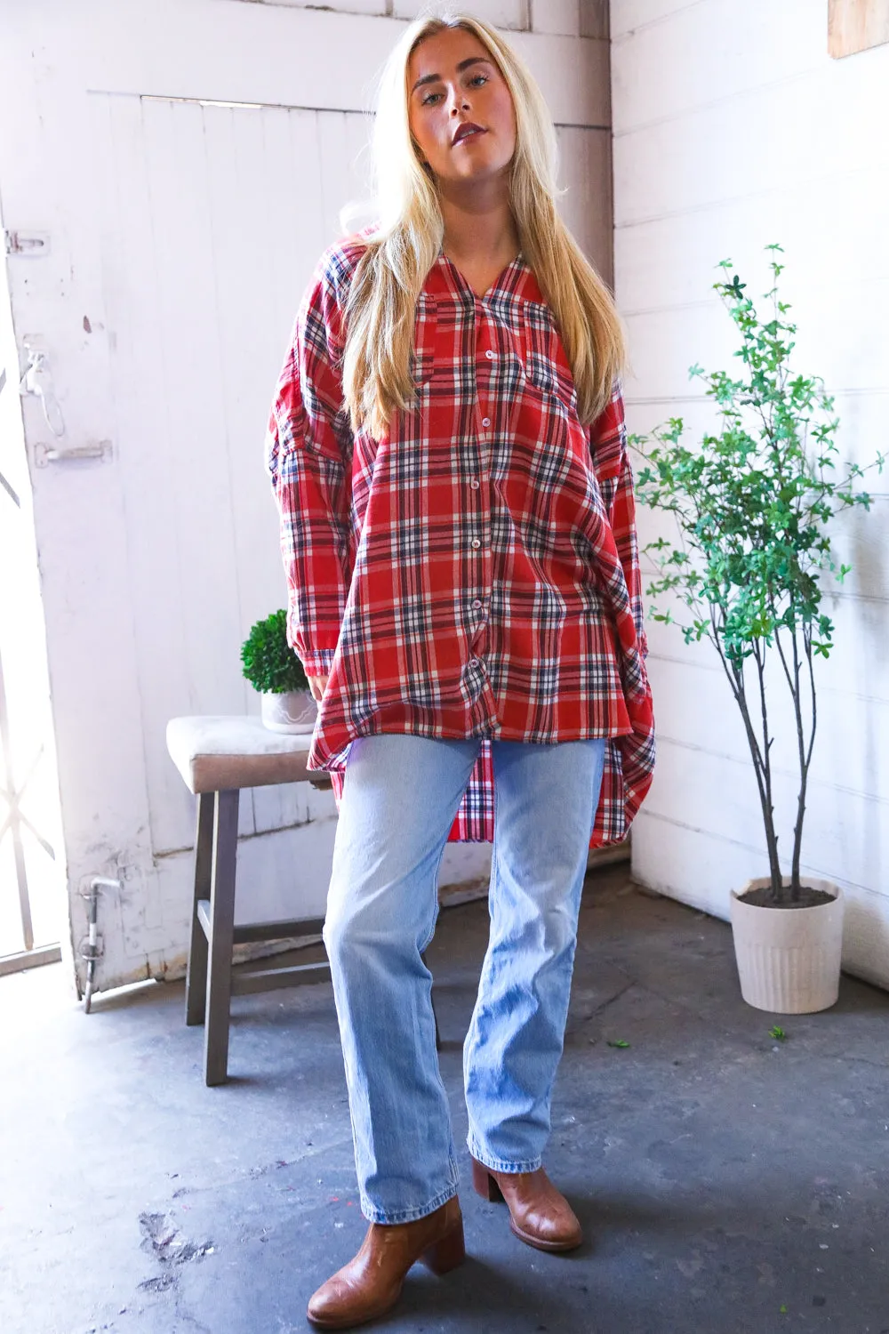 Riding on the Ranch Flannel Button-Up sold by Charming Charlie product image thumbnail 5