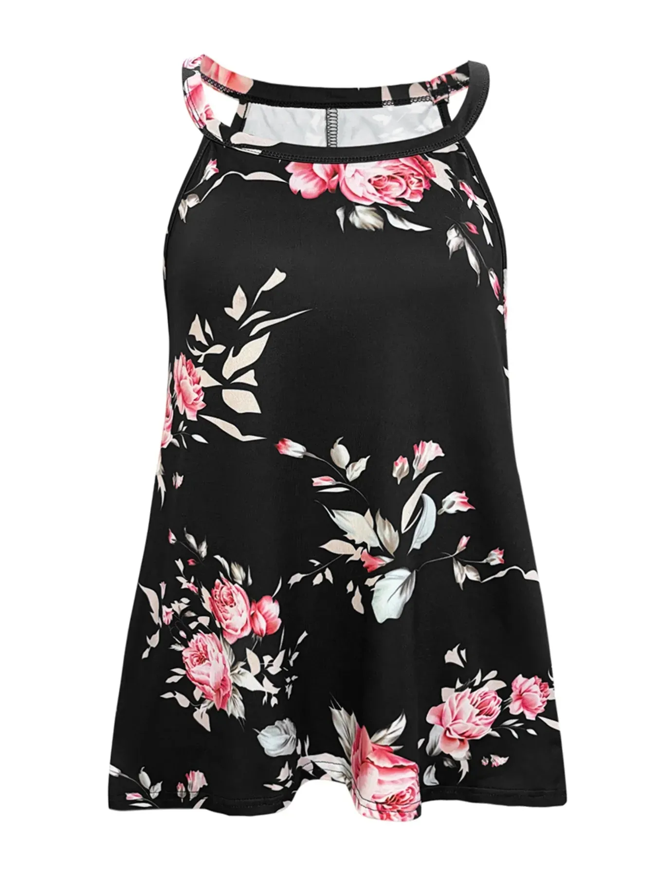 Floral Print Basic Style Tank Top sold by Charming Charlie product image thumbnail 4