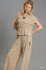 Umgee Short Sleeve Knit Smocked Top sold by Charming Charlie