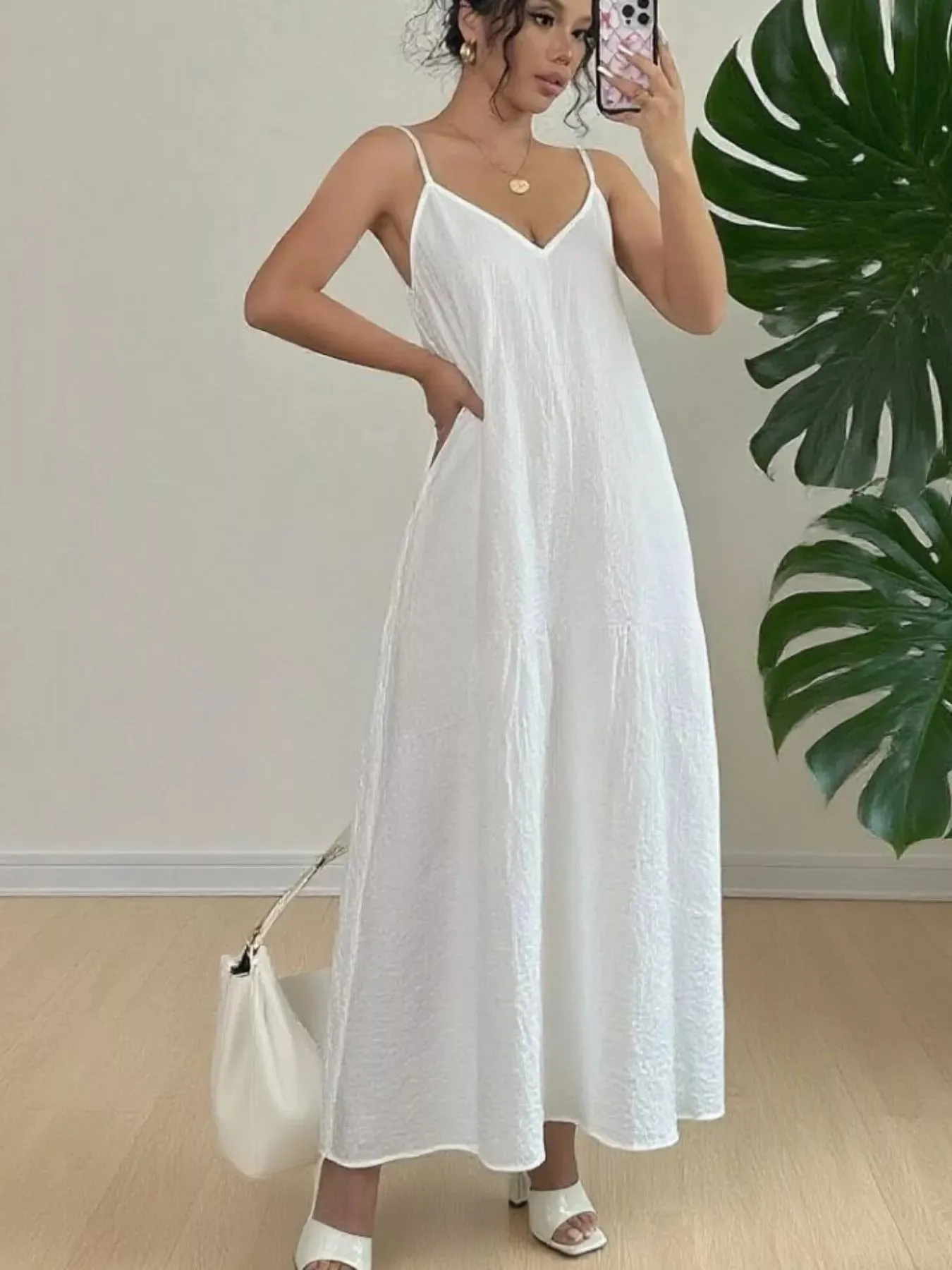 Spaghetti Straps V-Neck Dress sold by Charming Charlie product image thumbnail 2