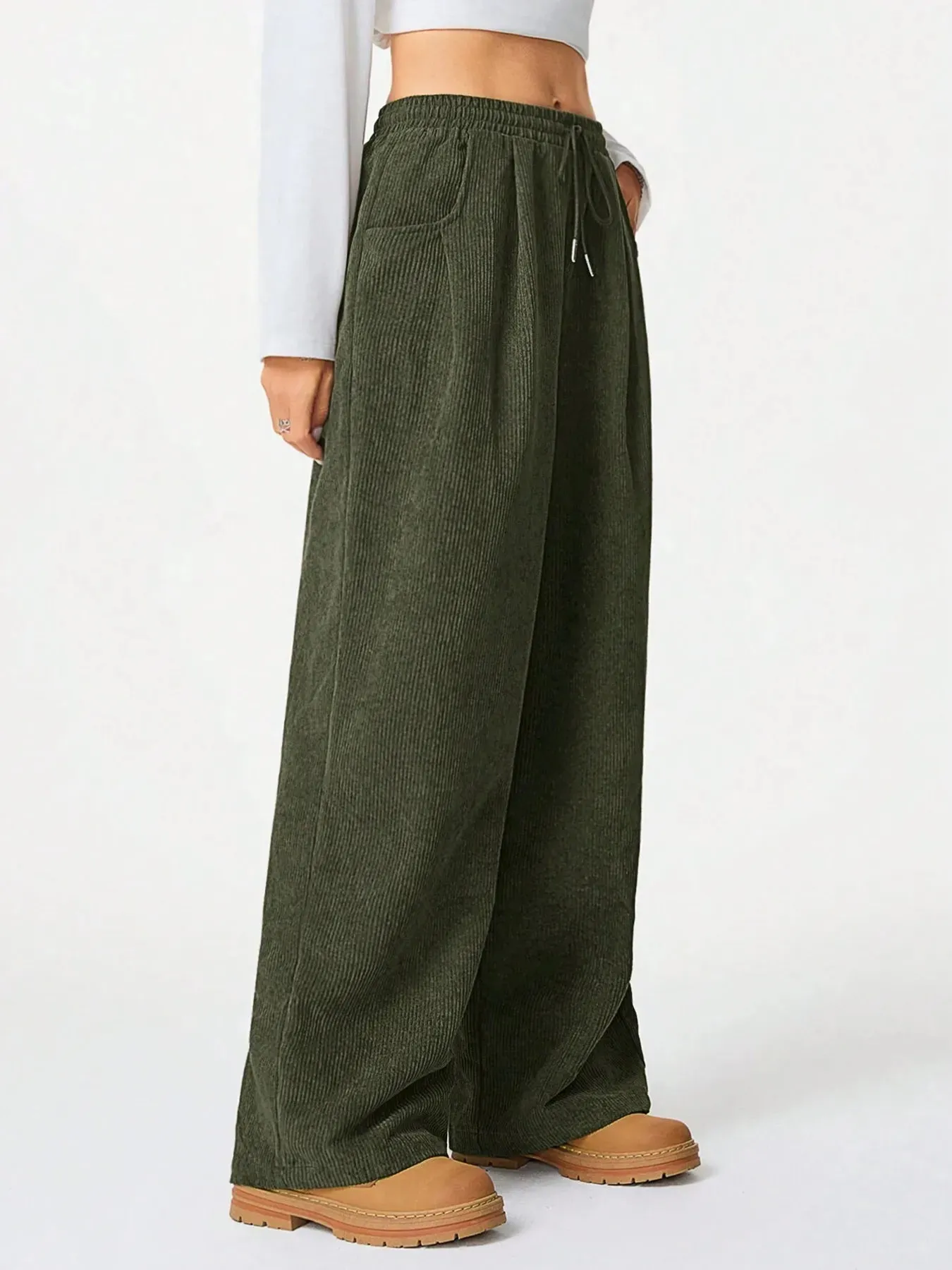 Wide Leg Drawstring Pants sold by Charming Charlie product image thumbnail 5