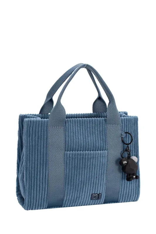David Jones Corduroy Handbag Bag with Charm Detail sold by Charming Charlie