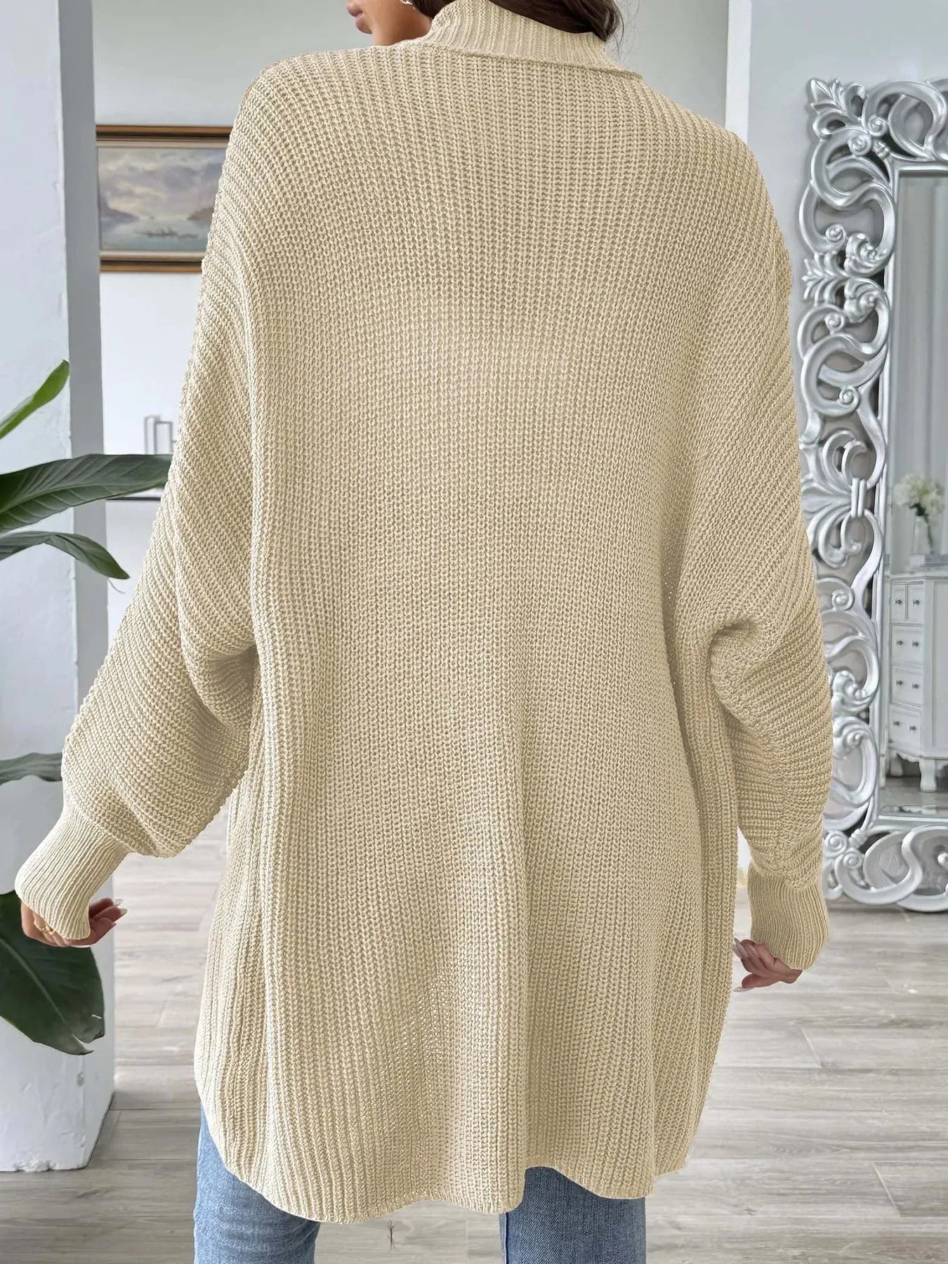 Oversized Knit Open Front Cardigan sold by Charming Charlie product image thumbnail 4