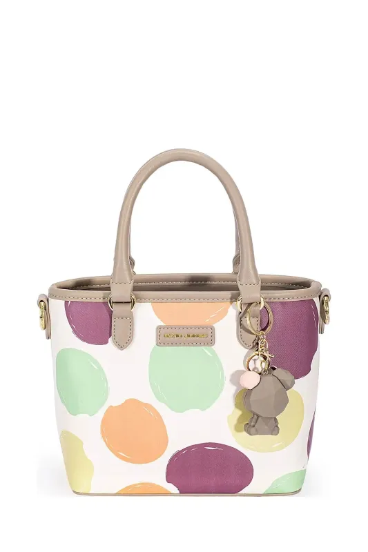 David Jones Colorful Polka Dot Handbag sold by Charming Charlie