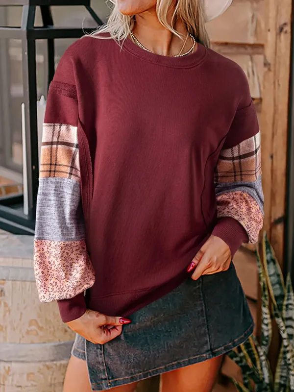 Multi-Pattern Long Sleeve Sweatshirt sold by Charming Charlie