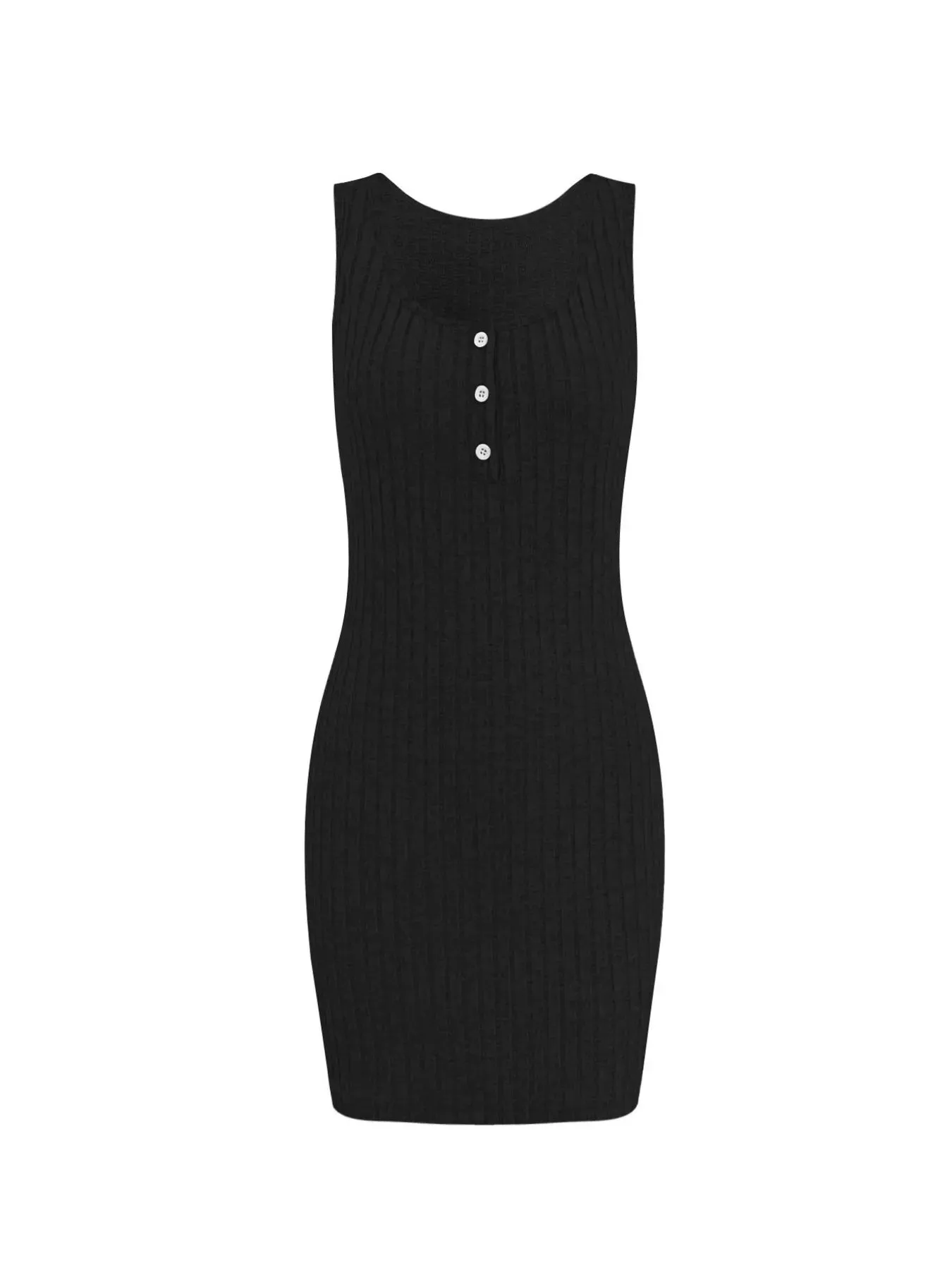 Ribbed Button Front Dress and Cardigan Sweater Set sold by Charming Charlie product image thumbnail 4