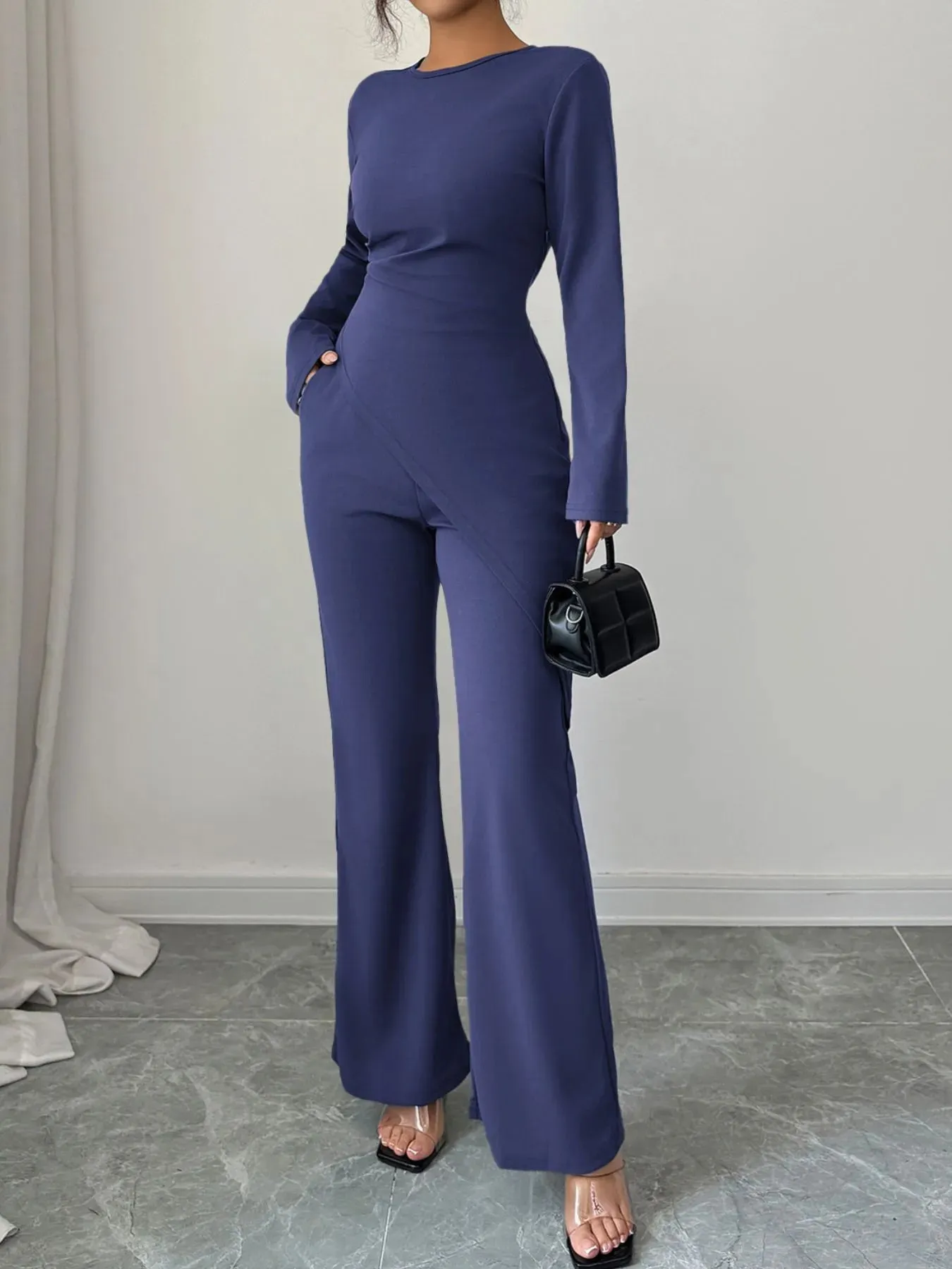 Asymmetric Long Sleeve Top and Pants Set sold by Charming Charlie product image thumbnail 3