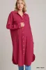 Umgee Cotton Gauze Button Down Shirt Dress sold by Charming Charlie