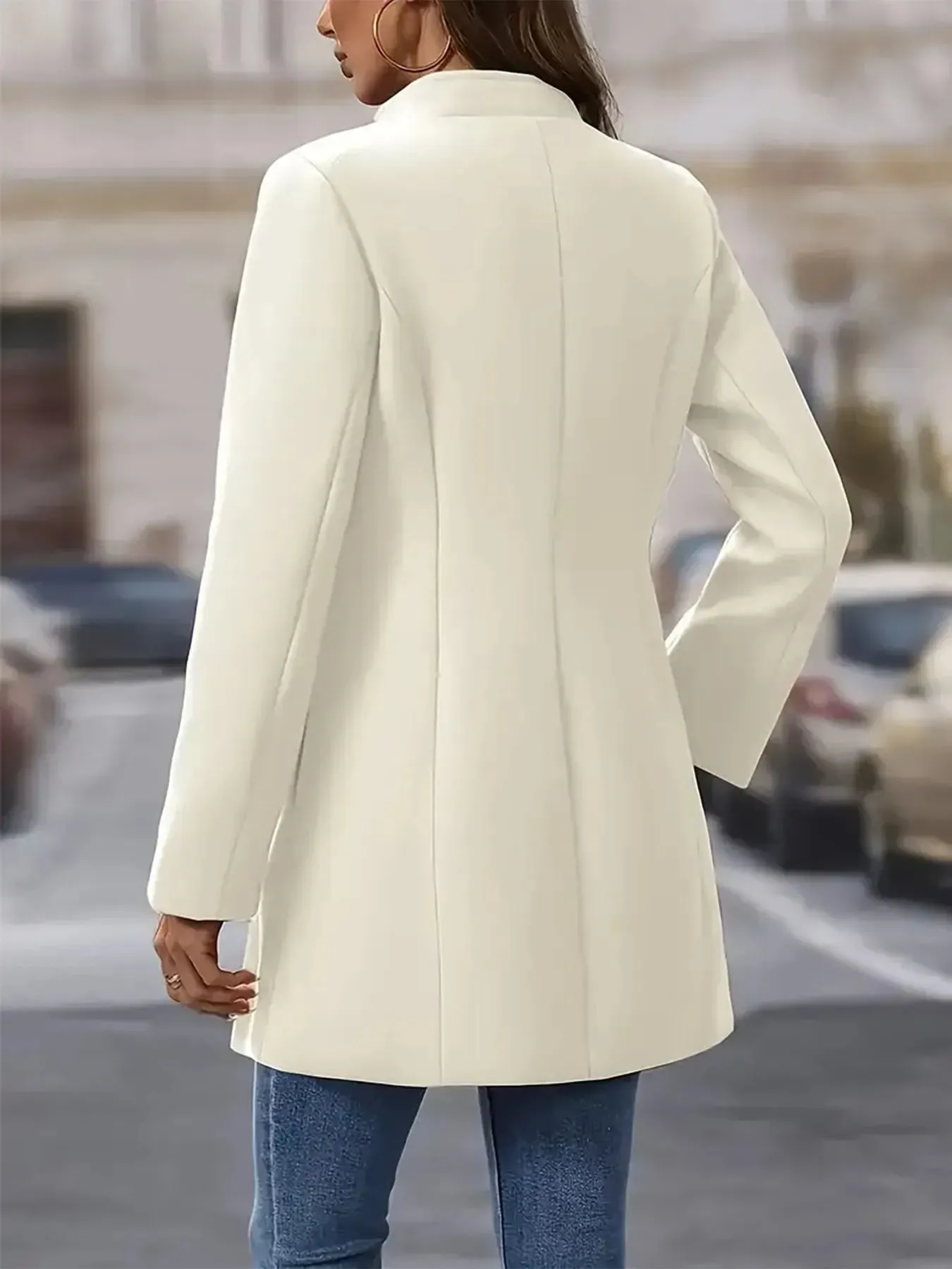 Single-Breasted Longline Blazer Coat sold by Charming Charlie product image thumbnail 2