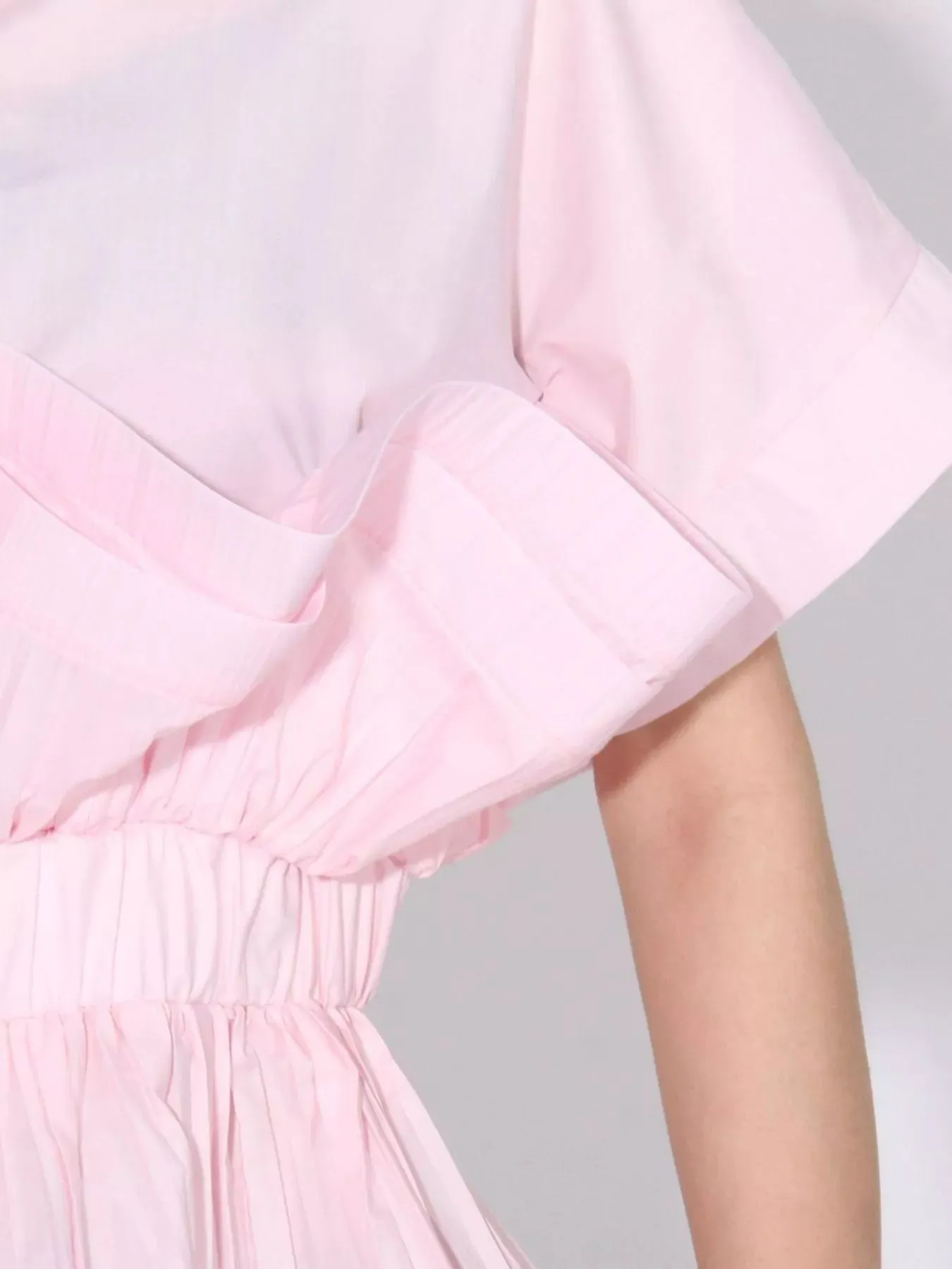 Ruffle Peplum Button-Down Shirt sold by Charming Charlie product image thumbnail 5