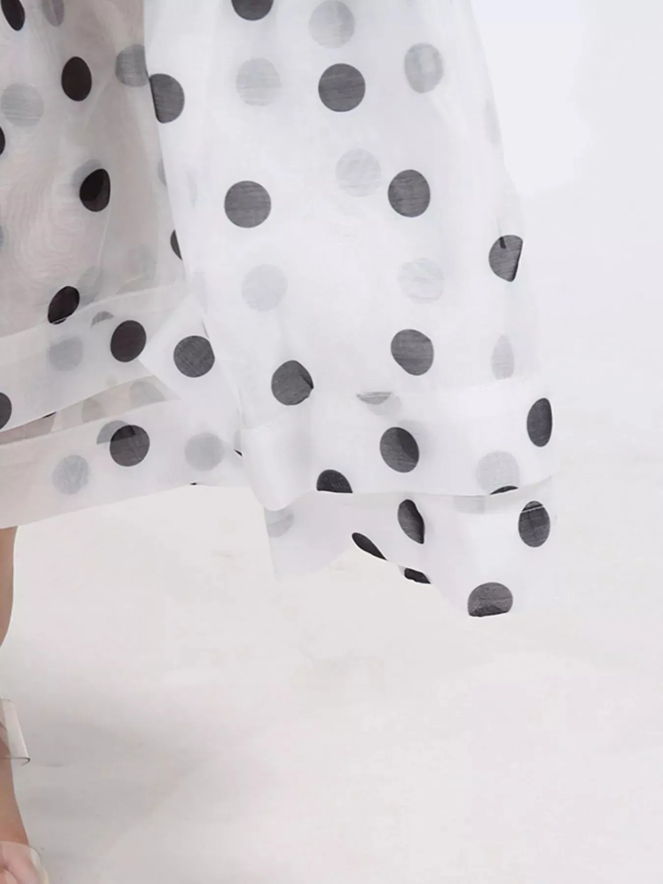 Polka Dot Puff Sleeve Top and Skirt Set sold by Charming Charlie product image thumbnail 5