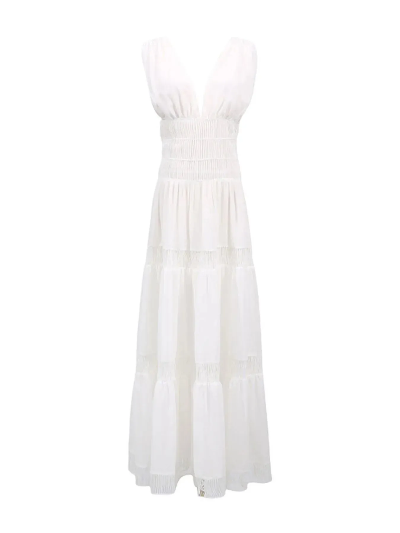 Tiered V-Neck Sleeveless Maxi Dress sold by Charming Charlie product image thumbnail 3