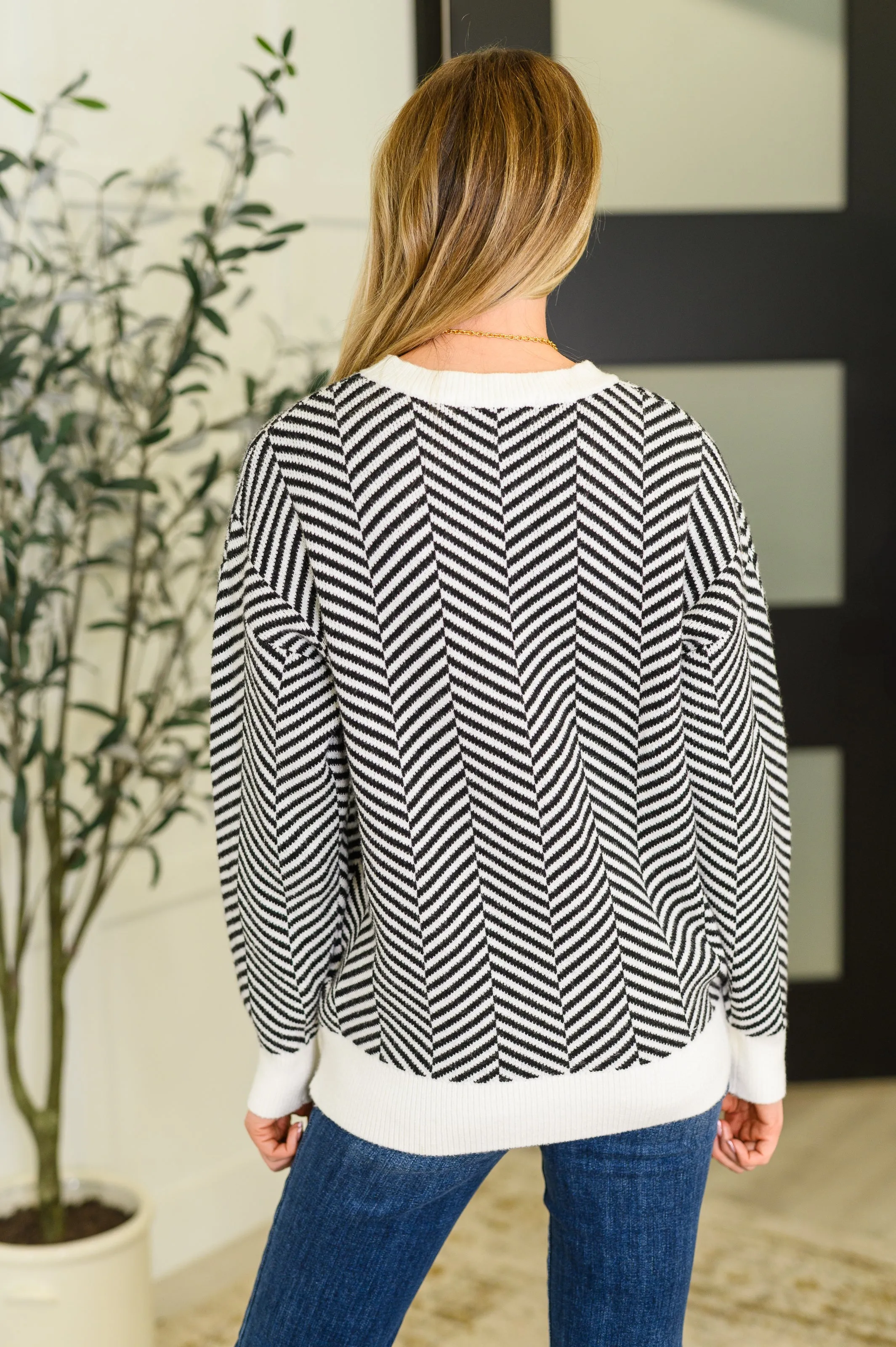 Super Secret Chevron Sweater sold by Charming Charlie product image thumbnail 4