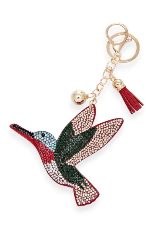 Humming Bird Rhinestone Pillow Key Chain sold by Charming Charlie