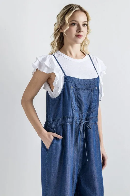 Pocket Adjustable Straps Overall Jumpsuit sold by Charming Charlie product image thumbnail 2